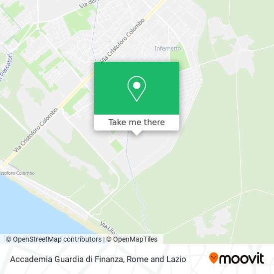 Accademia Guardia di Finanza map