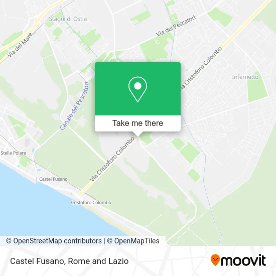 Castel Fusano map