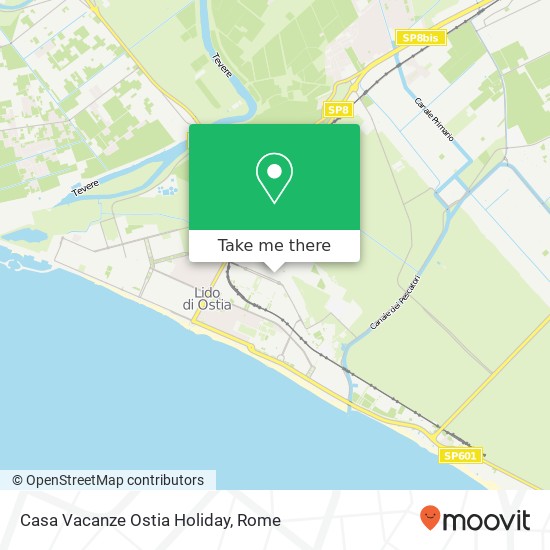 Casa Vacanze Ostia Holiday map