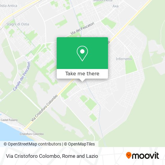 Via Cristoforo Colombo map