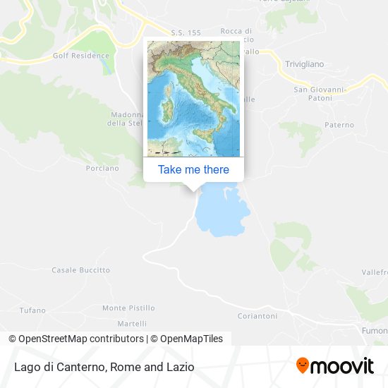 Lago di Canterno map