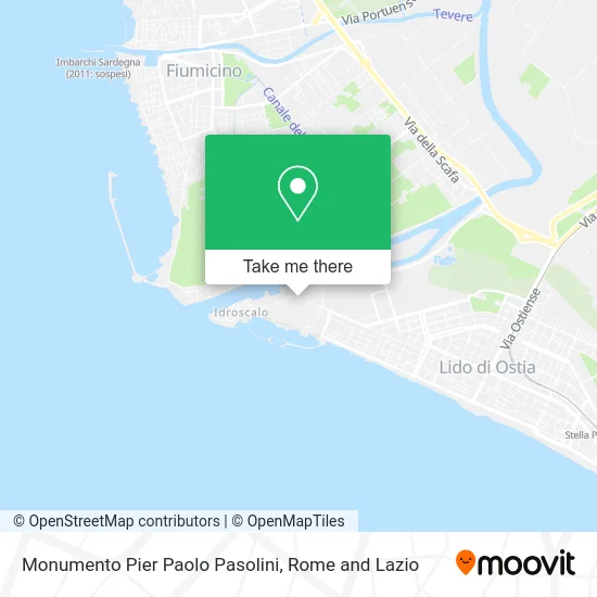 Pier Paolo Pasolini Monument map