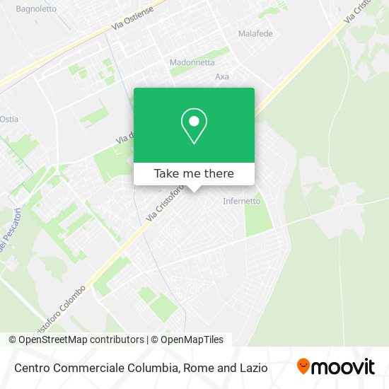 Centro Commerciale Columbia map