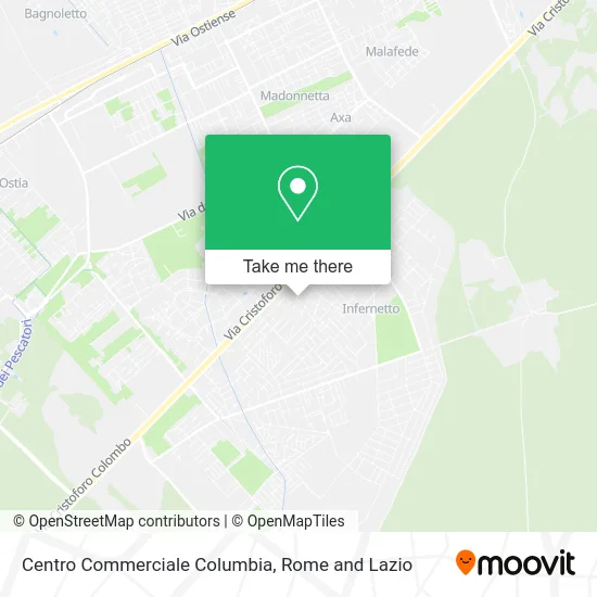 Columbia Shopping Center map