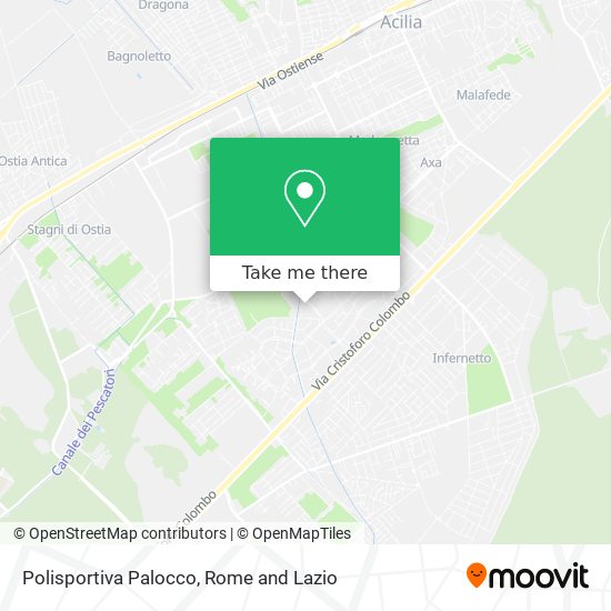 Polisportiva Palocco map