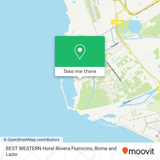 BEST WESTERN Hotel Riviera Fiumicino map