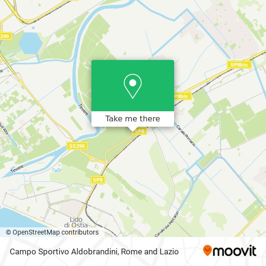 Campo Sportivo Aldobrandini map