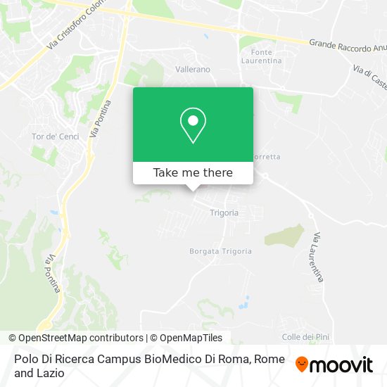 Polo Di Ricerca Campus BioMedico Di Roma map