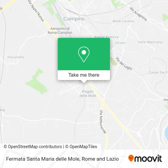 Santa Maria delle Mole Stop map