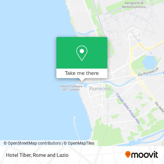 Hotel Tiber map