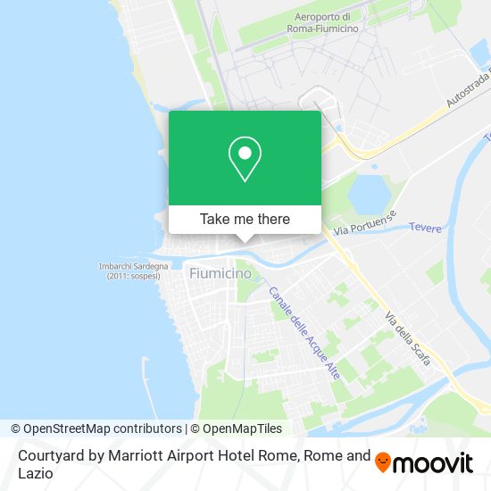 Courtyard by Marriott Airport Hotel Rome map