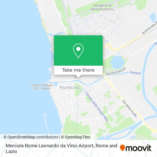 Mercure Rome Leonardo da Vinci Airport map