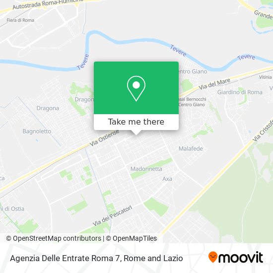 Agenzia Delle Entrate Roma 7 map