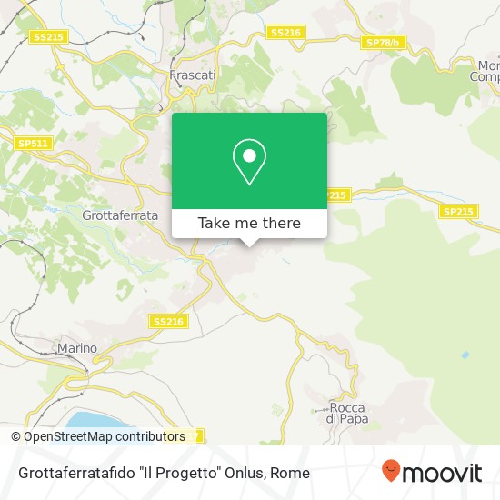 Grottaferratafido "Il Progetto" Onlus map