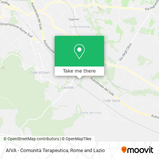 AIVA -  Comunità Terapeutica map