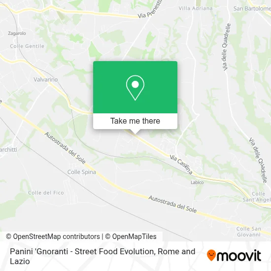 Panini 'Gnoranti - Street Food Evolution map