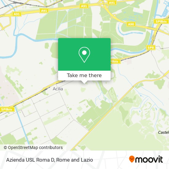 Azienda USL Roma D map