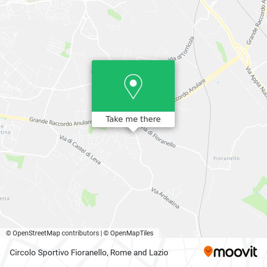 Circolo Sportivo Fioranello map