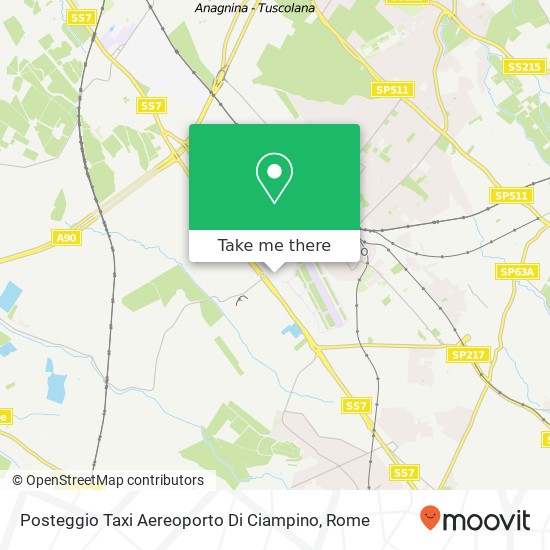 Posteggio Taxi Aereoporto Di Ciampino map