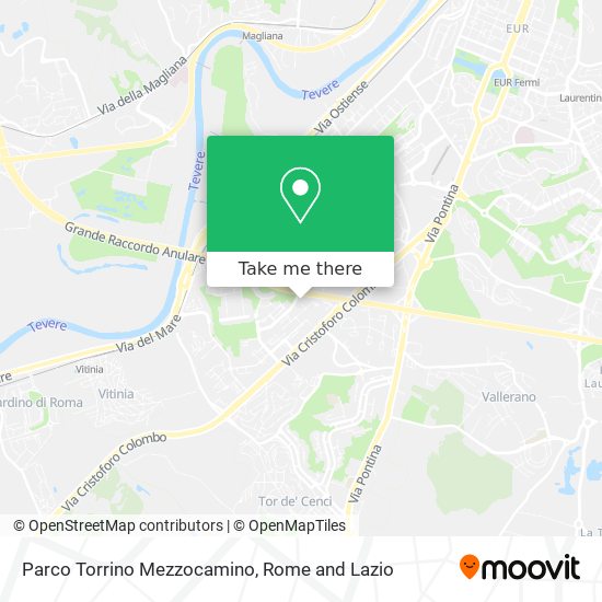 Parco Torrino Mezzocamino map