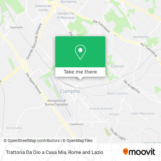 Trattoria Da Oio a Casa Mia map