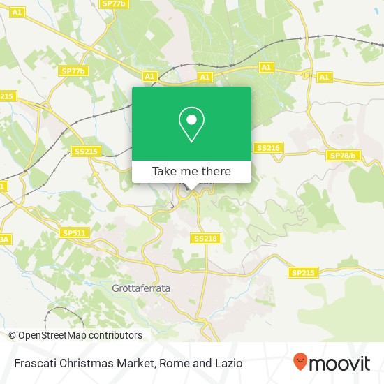 Frascati Christmas Market map