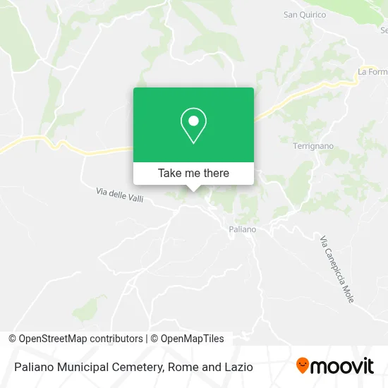 Paliano Municipal Cemetery map