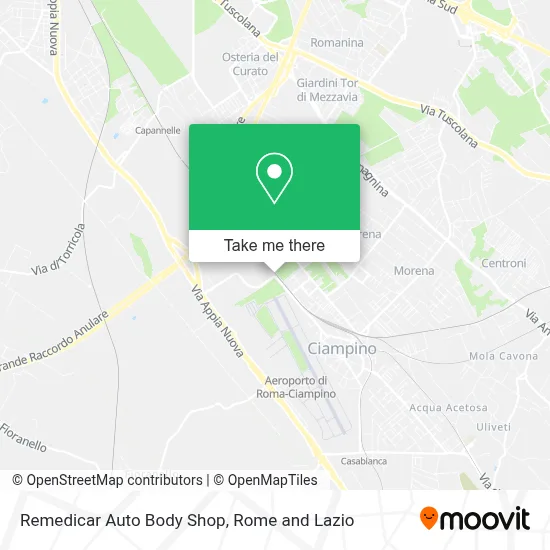 Remedicar Auto Body Shop map