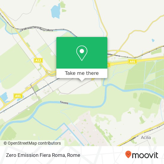 Zero Emission Fiera Roma map