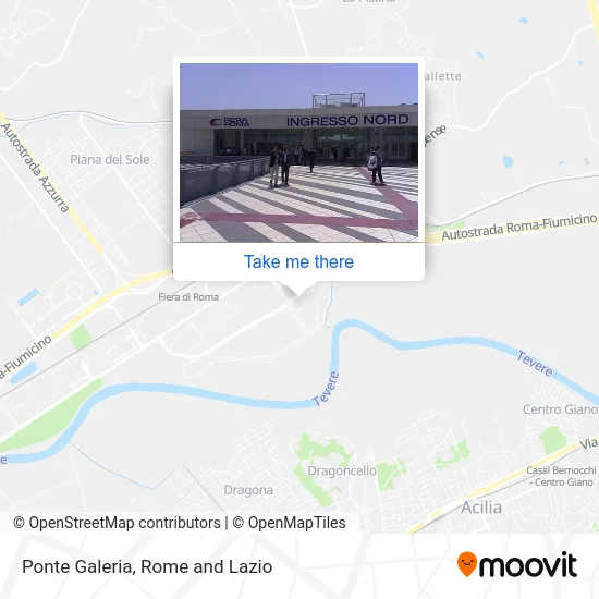 Ponte Galeria map
