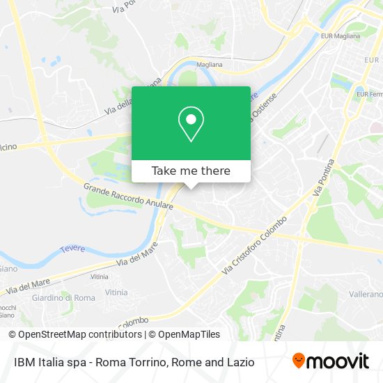 IBM Italia spa - Roma Torrino map