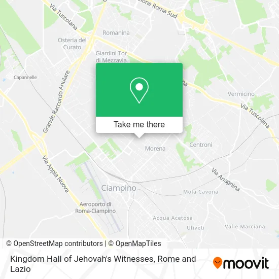 Kingdom Hall of Jehovah's Witnesses map