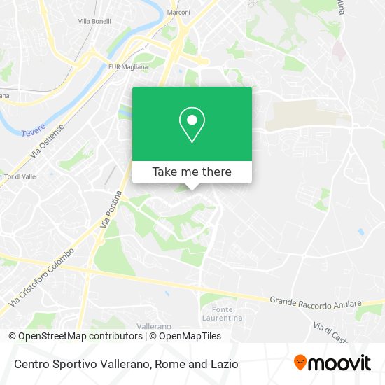 Centro Sportivo Vallerano map