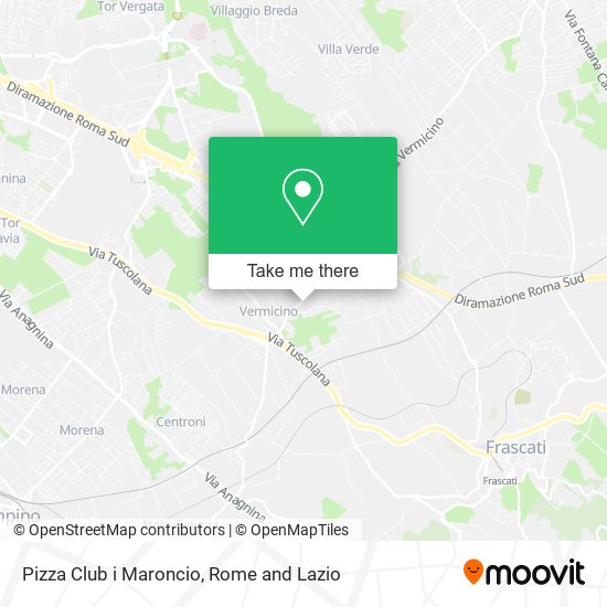 Pizza Club i Maroncio map