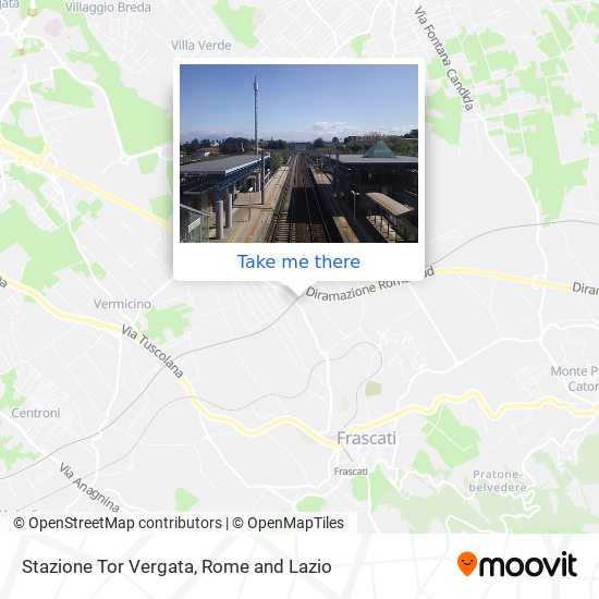 Stazione Tor Vergata map