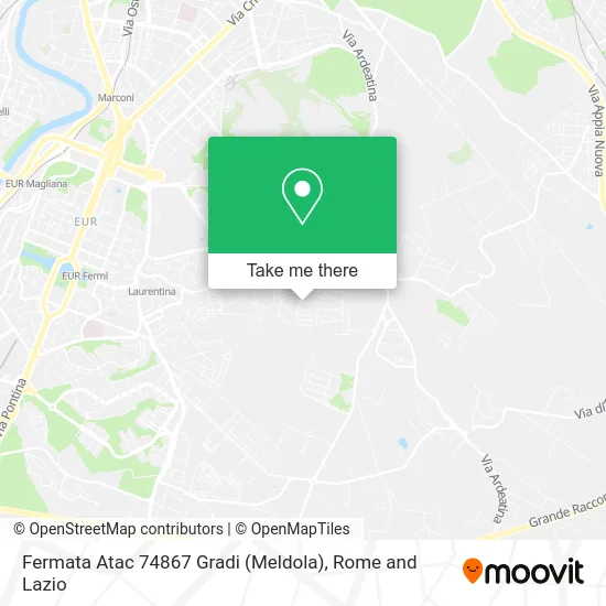 Atac Stop 74867 Gradi (Meldola) map