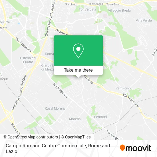 Campo Romano Shopping Center map