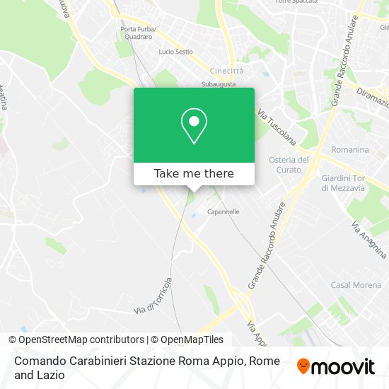 Comando Carabinieri Stazione Roma Appio map