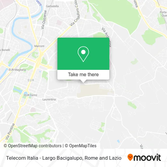 Telecom Italia - Bacigalupo Square map