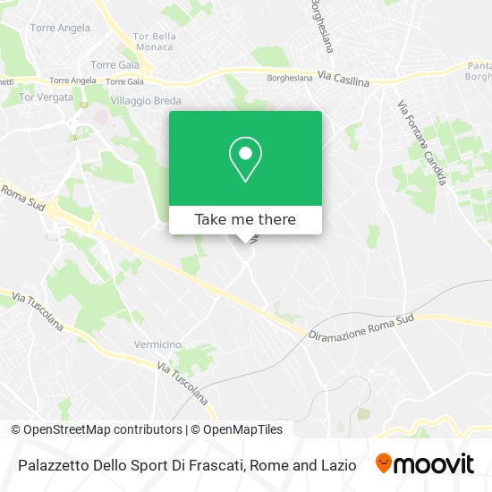 Palazzetto Dello Sport Di Frascati map