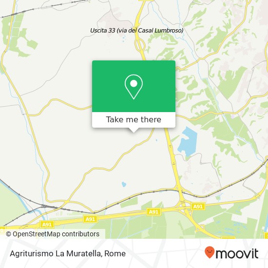 Agriturismo La Muratella map