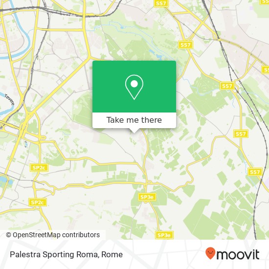 Palestra Sporting Roma map