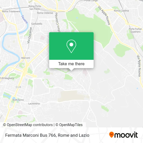 Marconi Bus Stop 766 map