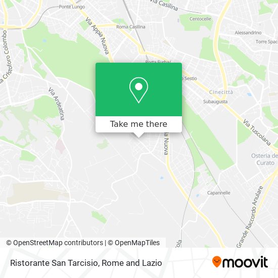 Ristorante San Tarcisio map