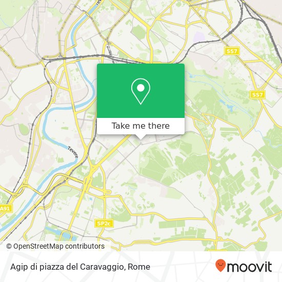 Agip di piazza del Caravaggio map