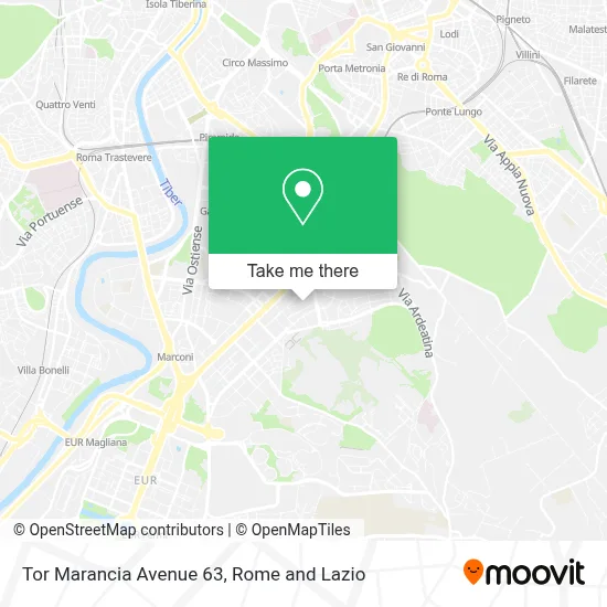 Tor Marancia Avenue 63 map