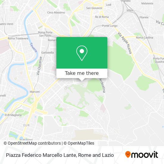 Piazza Federico Marcello Lante map