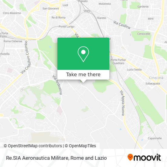 Re.SIA Aeronautica Militare map