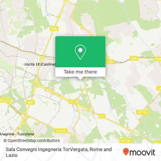 Sala Convegni Ingegneria TorVergata map