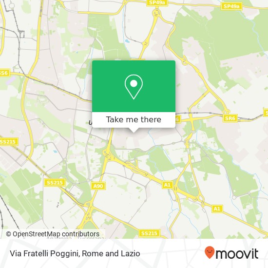Via Fratelli Poggini map